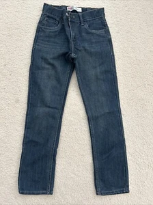 Levi’s Boys Jeans Blue Size 12 Reg 26w 26l EUC Slim Adjustable Elastic Waistband - Picture 1 of 10