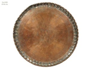 66 cm antik Massiv orient Kupfer tablett Teetisch Afghanistan tray No-8 - Bild 1 von 11