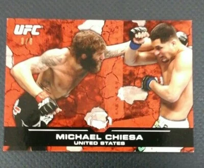 2013 TOPPS UFC BLOODLINES MICHAEL CHIESA RC RUBY 3/8 - Image 1 of 2