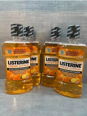 Listerine Ultraclean Fresh Citrus Mouthwash 500mL Pack Of 4  free Shipp Next Day - Image 1 of 3