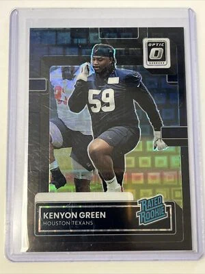 2022 Panini Donruss Kenyon Green Rated Rookie Black Pandora /25  Texans - Image 1 of 3