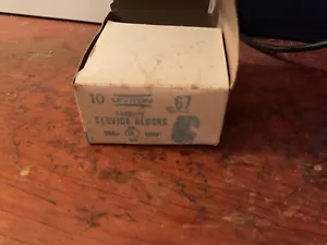 connettore blocco servizio bachelite Leviton vintage 15A 125V marrone scatola da 2 S1284 - Foto 1 di 2