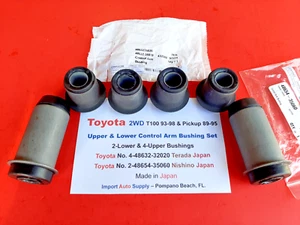 Toyota Pickup 89-95 - T100 93-98 2WD Japanese Upper & Lower Control Arm Bushings - Picture 1 of 3