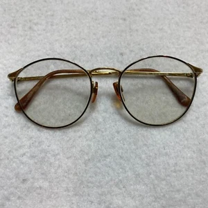 Vintage Giorgio Armani Gold Eyeglasses Metal Frames Model - Picture 1 of 14