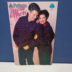 PATONS BEEHIVE Special Effects Sweaters Knitting Patterns #689 - Picture 1 of 5