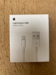 Apple Brand Lightning to USB Charge Sync Cable - White - New - 2 m - Picture 1 of 6