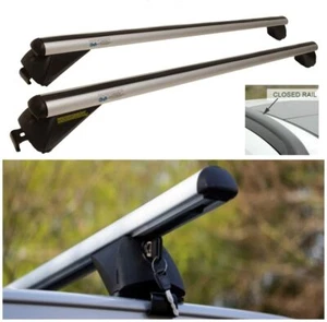 Car Roof Bar Rails Bars Lockable Aluminium For Jaguar Xf Sportbrake (2012-2016) - Picture 1 of 8