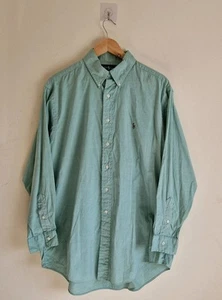 Vintage Polo Ralph Lauren Yarmouth Shirt Mens Size 16.5 Large Long Sleeve Cotton - Picture 1 of 8