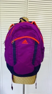 Mochila Adidas Hickory, roxa e laranja H 19 x D 10 - Imagem 1 de 4
