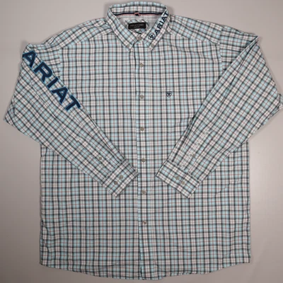 Ariat Pro Series Team Lawerence Shirt Rodeo Western Embroidered Sleeve Mens XL - Image 1 of 4