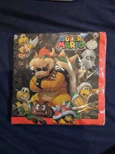 Amscan Super Mario Birthday Party Luncheon Paper Napkins 16ct. Tableware New! - Picture 1 of 3