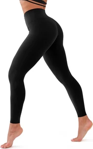 High Waisted Leggings for Women Soft Tummy Control Pants Non See through Workout - Picture 1 of 38