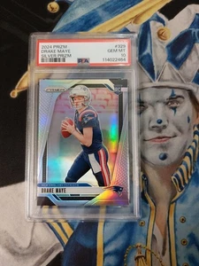 Panini Prizm Drake Maye RC #329 2024 Silver Prizm New England Patriots PSA 10 - Imagen 1 de 4