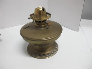 1860 Juli 21 63 1867 Messing Öllampe Boden 7" x 6" - Bild 1 von 6