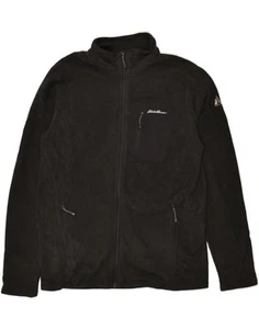 EDDIE BAUER Mens Fleece Jacket UK 40 Large Black Polyester BI75 - Picture 1 of 5