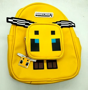 Minecraft Bee Craft 10,5" Mini Zaino Giallo Videogioco - Foto 1 di 14