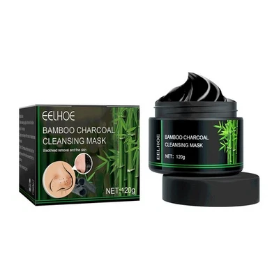 Mascarilla facial desgarradora de espinillas de carbón de bambú Foto 1 de 4