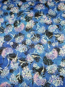 Benartex Fabrics by Greta Lynn Enchanted Dandelions Dark Blue 1 Ydx44" #12510P - Picture 1 of 4