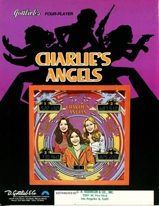 Charlie's Angels Gottlieb Pinball Flyer / Folleto / Anuncio - Bonito - Imagen 1 de 2