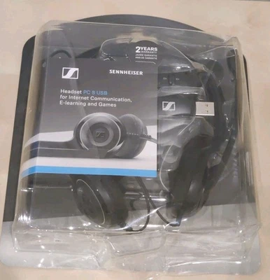 Sennheiser Headset PC 8 USB Stereo Headphones Mic - Brand New - Image 1 of 2
