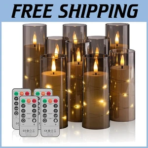 18er Pack flammenlose LED Kerzen mit Fernbedienung & Timer - Bild 1 von 9