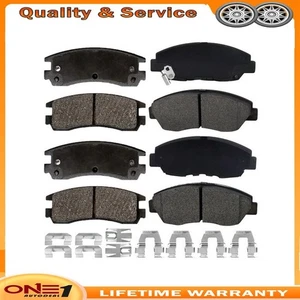 Front and Rear Ceramic Brake Pads For 2014-2018 Toyota Highlander Sienna CA A1 - Picture 1 of 34