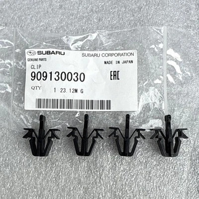2002-2005 Subaru Impreza Front Grille Upper Mounting Clips (4) OEM 909130030 - Изображение 1 из 4
