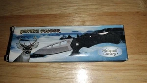 Whitetail Cutlery Genuine Folder Pocket Knife - Picture 1 of 3