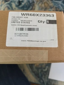 Genuine GE Appliances WR60X23363 Refrigerator Condenser Fan Motor Assembly NEW - Picture 1 of 5