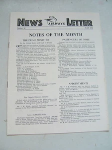 VINTAGE 1942 BRITISH AIRWAYS WW2 NEWSLETTER CHURCHILL FLIGHT TO USA - Picture 1 of 1