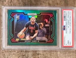 Prizm Draft Picks Bronny James📈GREEN Prizm Rookie📈POP 2💎PSA 9💎LeBron Kid - Picture 1 of 2