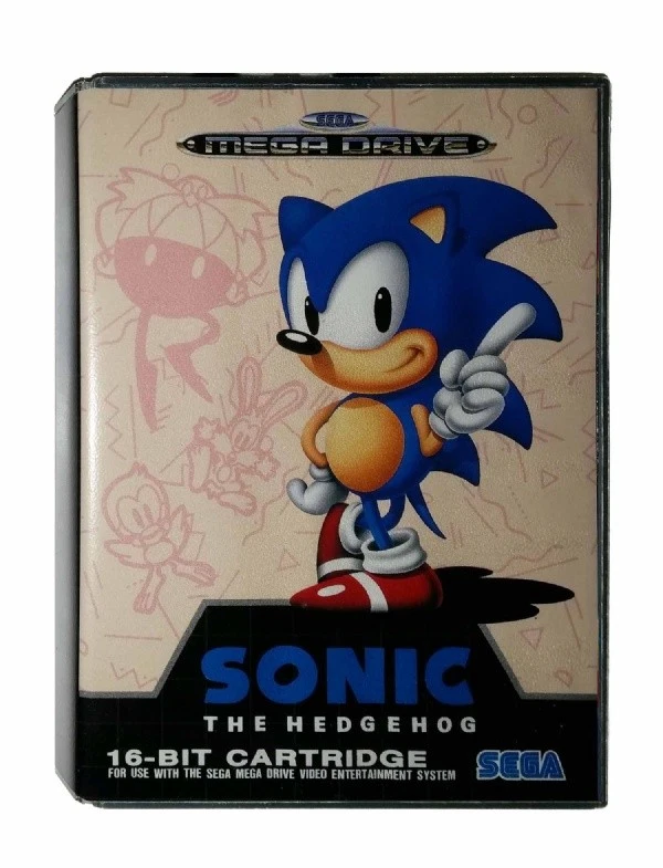 SONIC THE HEDGEHOG (Mega Drive Game) Sega Genesis A - Image 1 of 1
