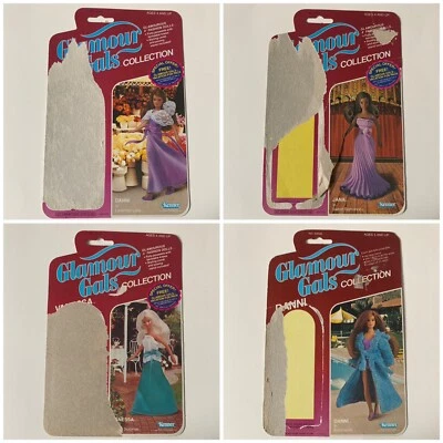 Vintage Glamour Gals Kenner Backing Card PACKAGE ONLY Danni Jana Vanessa Set 4 - Image 1 of 4