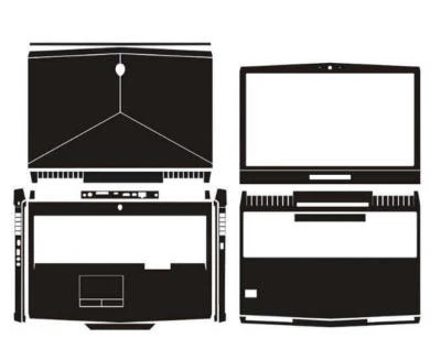 KH Special Laptop Leather Cover Skin Stickers Fit Alienware M17 R5 2018 - Image 1 of 4