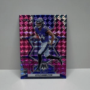 2022 Panini Mosaic Football Camo Pink #288 Kyle Hamilton - Ravens NFL Debut RC - Picture 1 of 1