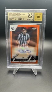 2022-23 Topps Chrome UEFA CC Dusan Vlahovic Orange Refractor Auto /25 BGS 9.5! - Picture 1 of 2