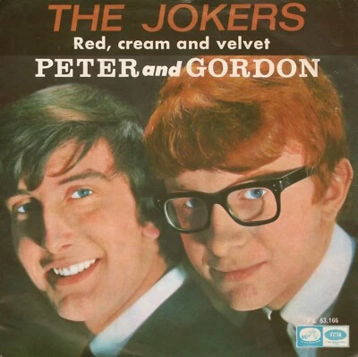 Peter & Gordon The Jokers /Red, Cream & Velvet Spain 45 W/Picture Sleeve PROMO - Image 1 of 4