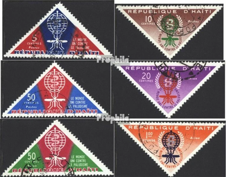 Haiti 697A-702A (complete issue) used 1962 Fight against the Ma - Image 1 of 1