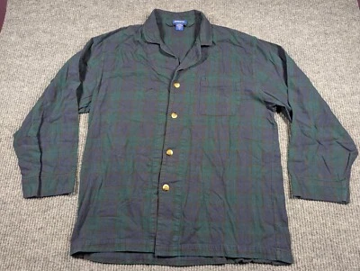 Vintage Pendleton Shirt Mens Large  Blackwatch Tartan Plaid Cotton Pajama Top - Image 1 of 4