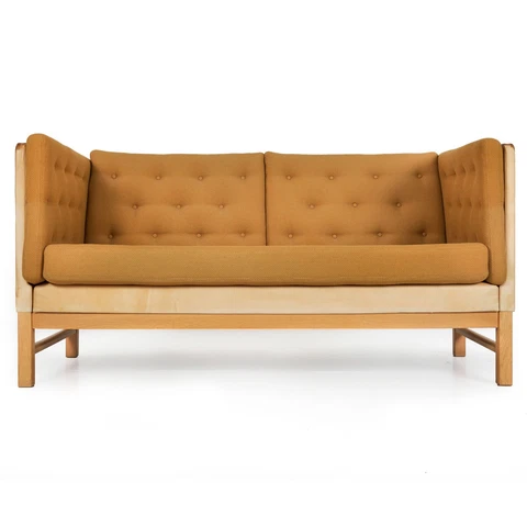 Erik Jørgensen Danish Modern Oak, Tweed and Leather EJ315 Sofa Cover
