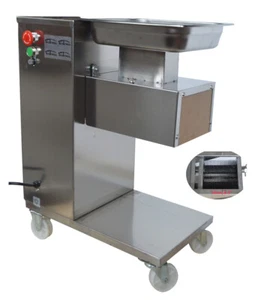 110V Commercial Stailess Steel Meat Cutting Machine with 5mm Blade Meat Cutter - Picture 1 of 4