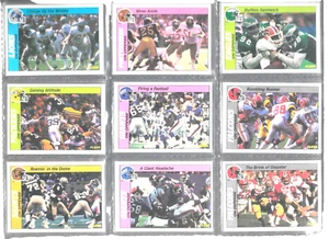 1988 Fleer Live Action Football Lot 2 Of 7 Nine Cards 38 39 40 41 43 44 45 47 53 - Picture 1 of 8