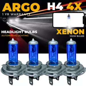 4x H4 Headlight Bulbs Xenon 100w Super White 472 Halogen Car Headlamp Bulb 12v - Picture 1 of 13