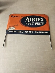 Airtex Kraftstoffpumpe Werbung Metall Vintage 50er 60er Jahre Einzelhandelsgeschäft Schild Display. - Bild 1 von 22