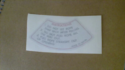 VINTAGE 1971-1973 RUPP TOHATSU RECOIL DECAL NEW REPRODUCTION MAGNUM NITRO RALLY Foto 1 de 2