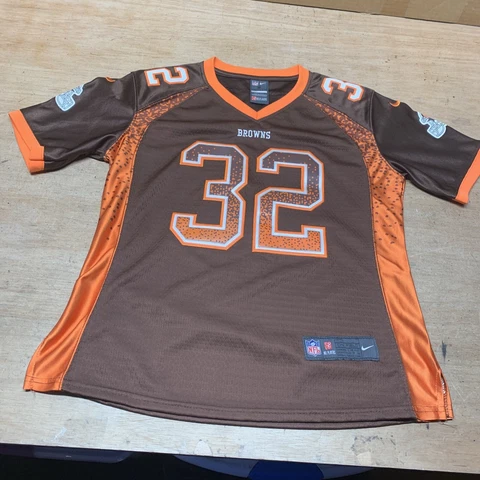Women’s Medium Jim Brown 32 Cleveland Browns Jersey Size Medium Sewn Cover