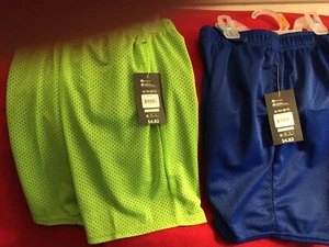NEW ATHLETIC WORKS YOUTH MESH (LIME-NAVY) SHORTS SIZE S/CH 6-7 - Picture 1 of 2
