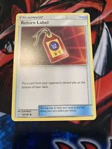 Pokemon - Return Label - 153/181 - Uncommon - Team Up - NM/M - Picture 1 of 2