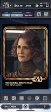 Topps Star Wars Digital Card Trader Orange Amilyn Holdo 2018 Anniversary Insert