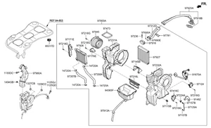 97900T6000 Genuine RR HTR & A/CON UNIT For Hyundai/Kia /DHL - Foto 1 di 1